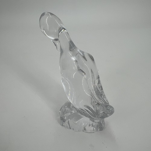 PV09271 Vintage Crystal Daum France DUCK Figurine Paperweight - Picture 5 of 12