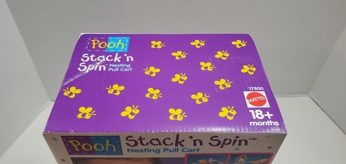 Carro de tracción Winnie The Pooh Stack N Spin Nesting - NUEVO - De colección 1997 - Sellado - Imagen 6 de 7