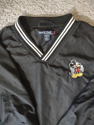 Port Authority Youth Sports-Tek XL Black Jacket With Mickey Mouse Embroidery - Picture 3 of 16