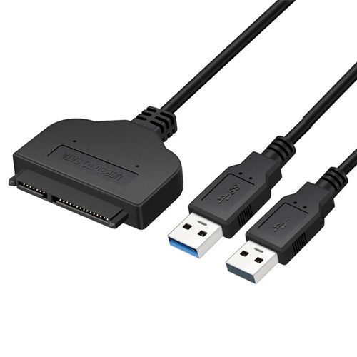 2 In to USB Cable Data Transfer Converter External Hard Disk Adapter - Afbeelding 6 van 12