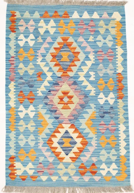 Rugeast Kelim 121x80 Moderne Teppiche handgeknüpft Rugeast Kelim 121x80 Moderne Teppiche handgeknüpft