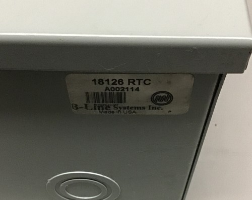 Circle AW Eaton B-Line Utility Enclosure 18126RTC, NEMA 3R, 18x6x12 (R38) - Picture 7 of 8