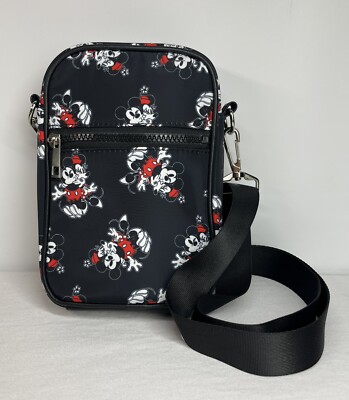 Disney Mickey and Minnie Mouse BioWorld Crossbody Bag NWOT