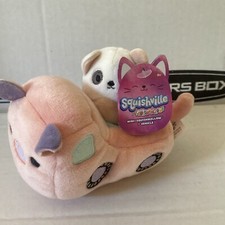 Squishville Squishmallows 2  Charlie Terrier Dog Peter Pig Vehicle Truck Plush