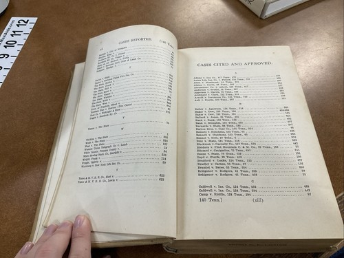 Reports of Cases Argued & Determined Supreme Court of Tennessee Vol CXL 1918 VNT - Picture 7 of 13