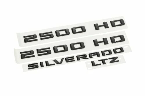 2020-2024 Chevrolet Silverado 2500HD LTZ Gloss Black Emblem Kit 86539804 OEM GM