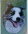 Border Collie Dog Bathroom Set Of 2 Hand Towels Embroidered