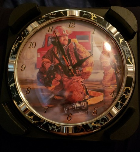 Wildlife Collections Quart Wall Clock - Firemen - Picture 5 of 5