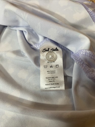 NWT Bad Birdie Baby Lush Golf Purple White Polo Shirt Mens XXL - Picture 9 of 9