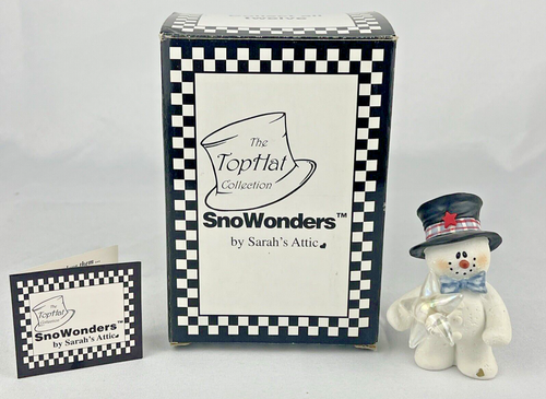 Sombrero de copa Sarah’s Attic Snowonders muñeco de nieve colección Starlight #7978 (2000)