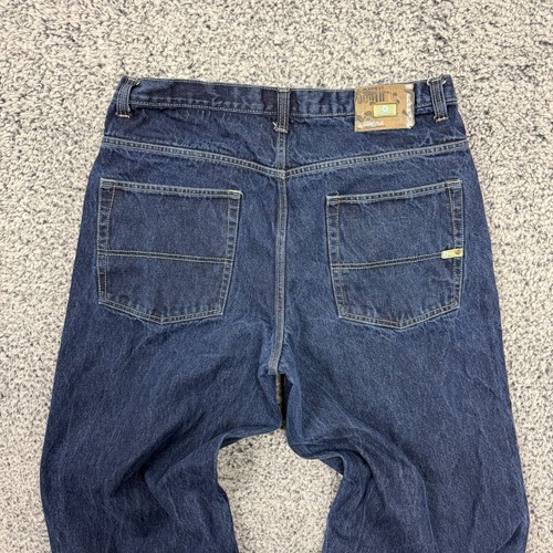 Vintage Southpole Jeans Mens 38x32 Baggy Y2K Skater Hip Hop Yellow Tab - Picture 11 of 15