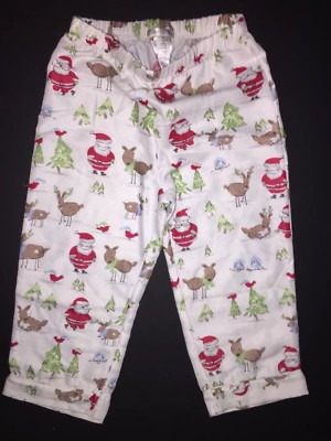 POTTERY BARN KIDS WINTER WONDERLAND FLANNEL PAJAMA PANTS SIZE 4 NEW CHRISTMAS