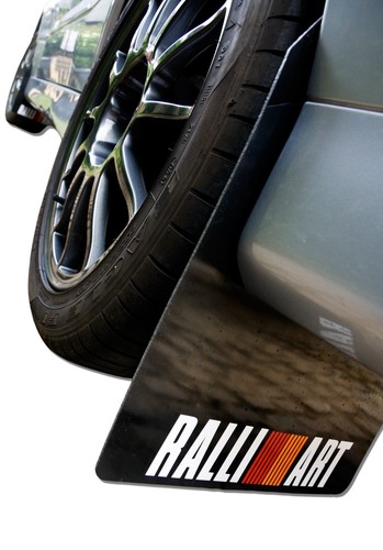 rallyflapZ | Mudflaps Mitsubishi Lancer Evo 7 8 9 Black 4mm PVC *S RALLIART -WRO - Picture 9 of 10