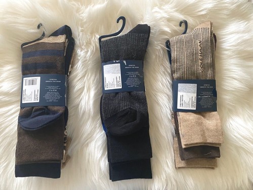 Cole Haan Men's 3 Pairs Crew Casual Dress Socks Size 7-12 - Picture 2 of 5