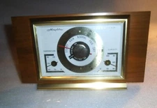 50% OFF SALE MCM AIRGUIDE Wood Frame Desktop Barometer Temperature Humidity USA