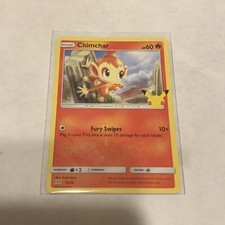 Chimchar 12/25 Non-Holo McDonald's 25th Anniversary Pokemon Card