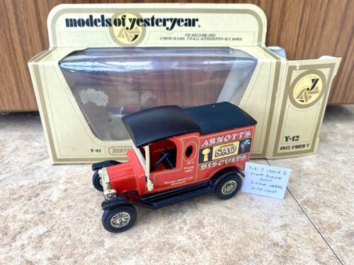 MATCHBOX LESNEY YESTERYEAR Y12-3 ARNOTTS BISCUITS ISSUE 2* DIFFICULT *NMIB* - Picture 2 of 2