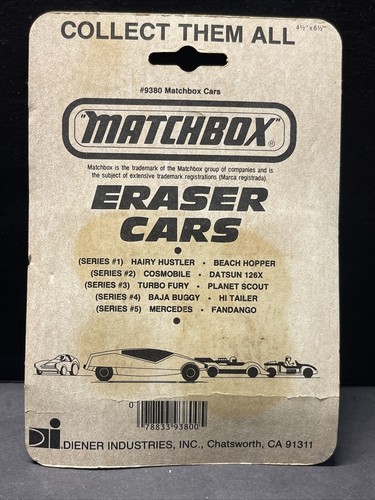 Matchbox Super fast Eraser Cars Cosmobile & Datsun 126X Series 2 - Picture 9 of 9