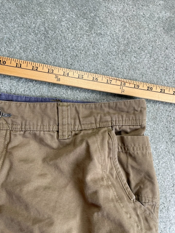 Pantalones Horny Toad, Para Hombre Talla 38x32, Caqui Tostado, Denim, Bolsillos Foto 4 de 4