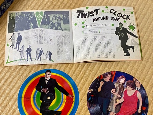 60s JAPAN 3 Picture Flexi Disc + BOOKLET TWIST / Chubby Checker Johnny Hallyday - Picture 5 of 8