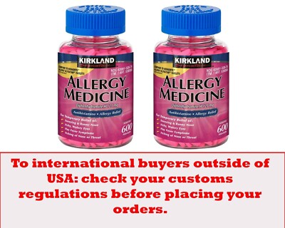 Kirkland Signature Aller Use for Temporary Comfort 600 Quantity 2 Bottles Combo