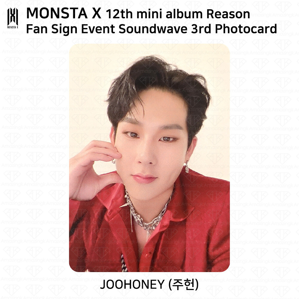 Monsta X 12th Mini Album Reason Photocard Fan Sign Event