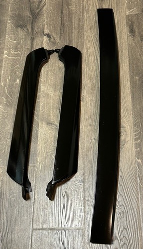 2004-2008 CHRYSLER CROSSFIRE WINDSHIELD MOLDING TRIM PILLAR COVER SET BLACK - Picture 2 of 21