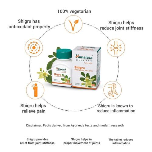 2x Himalaya Shigru Bone & Joint Wellness, 60 tablets - Picture 3 of 6