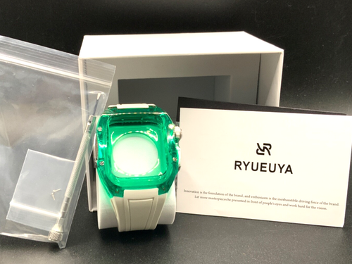 RYUEUYA Translucent Green Case Protective Cover Silicone Band Apple Watch Ultra - Photo 5 sur 8
