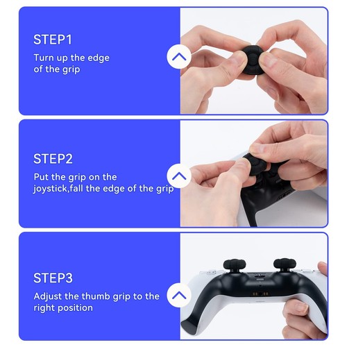 Impugnature pollice GeekShare per controller PS4 PS5 Switch Pro cover pollice 6 pz - Foto 4 di 9