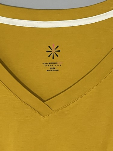 Isaac Mizrahi Live Career Casual Mustard Long Sleeves Top Shirt Blouse Sz 5X WOW - Picture 18 of 20