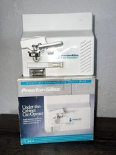 Proctor Silex Under the Cabinet Power Can Opener #C4434 Mount Space Saver w/Box