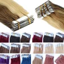 9A Seamless Tape In Skin Weft blonde Remy Hair Extensions Human Hair 16-26Inch