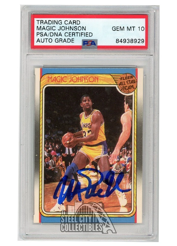 Magic Johnson Professional Sports Authenticator (PSA) Basketball