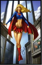 RYAN KINCAID -  SUPERGIRL ART PRINT - SIGNED 11X17 