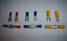 60 Female Male Combo Quick Dsiconnect Vinyl Wire Terminals Connectors 22-10 AWG