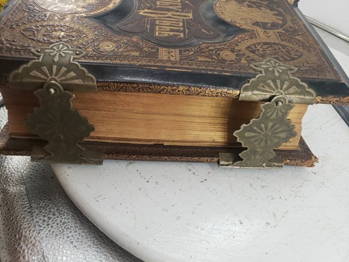 Antique 1881 Holy Bible Old & New Testaments w/2500+Illustrations - Imagen 12 de 24
