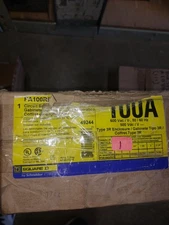 SQUARE D CIRCUIT BREAKER ENCLOSURE 100 A 480v @ 25K 3phase  Nema 3r Raintight 