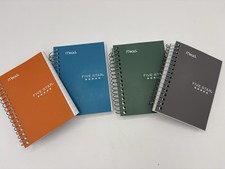 Five Star 4-Pack 5.5"x3.5" Notebook, 200 Perforated Sheets, College Ruled