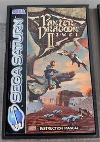 Sega Saturn Panzer Dragoon II 2 Zwei Complete with Case, Manual, Game Disc -USED