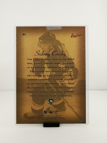 2005-06 Sidney Crosby Upper Deck Beehive Hockey Jumbo Rookie RC Penguins R1 - Picture 6 of 10