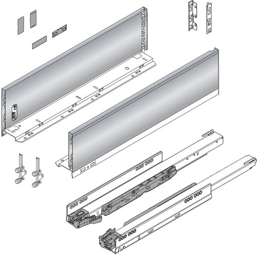 Blum 770K40S0S LEGRABOX 16" L x 5-1/16" H Full Extension - Stainless Steel - Picture 6 of 6