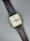 Vintage Seiko Quartz 3003 Day Date Gold Tone Tank Mens Dress Watch 4823 509T