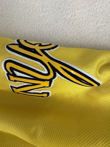 Vtg FUBU 05 Shirt Jersey Men's XL Navy Blue Yellow NYC City Series Collection - Picture 11 of 13
