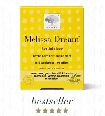 New Nordic MELISSA DREAM™ - Restful sleep Food Supplement | 100 Tablets