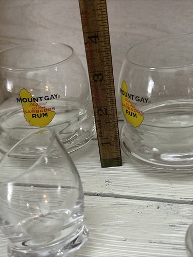Wobbly Rocking Whisky Vaso de chupito Antiguo Roly Poly Mount Ron Gay - Imagen 2 de 13