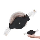 Easy to Use 1.5M Mini Retractable Network Cable for Backup Charging