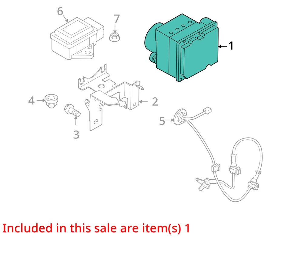 ABS Pump Anti-Lock Brake Part Assembly AWD Fits 10-12 MAZDA CX-7 1923217 Foto 3 de 4