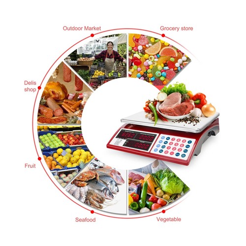 CAMRY Price Computing Scale Commercial Food Scale 66lb / 30kg F... Fast USA SHIP - Picture 5 of 8