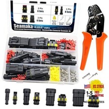 356Pcs 26 Kit Waterproof Electrical Connectors 356Pcs 16-22AWG with Crimper